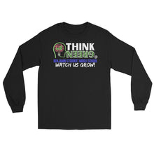 Load image into Gallery viewer, THINK GREEN & Watch US Grow! - Men’s Long Sleeve Shirt