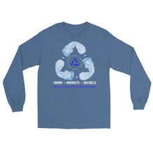 Load image into Gallery viewer, Drink - Hydrate - Recycle - Men’s Long Sleeve Shirt