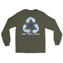 Load image into Gallery viewer, Drink - Hydrate - Recycle - Men’s Long Sleeve Shirt