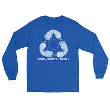 Load image into Gallery viewer, Drink - Hydrate - Recycle - Men’s Long Sleeve Shirt
