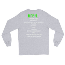 Load image into Gallery viewer, LSS - THE POWER OF 9 - Long Sleeve Shirt