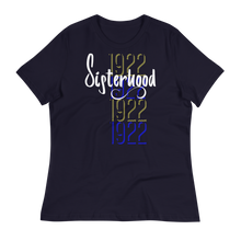 Load image into Gallery viewer, 1922 SISTERHOOD - Women's Relaxed T-Shirt