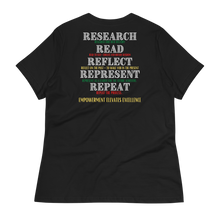 Load image into Gallery viewer, EMPOWERMENT ELEVATES EXCELLENCE - Women's Relaxed T-Shirt