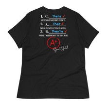 Load image into Gallery viewer, THERE, THEY'RE, THEIR... - Women's Relaxed T-Shirt