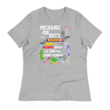 Load image into Gallery viewer, Mechanic on Duty - Women's Relaxed T-Shirt