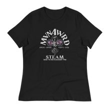 Load image into Gallery viewer, MVN4WRD Official Logo (Black and White) - Women's Relaxed T-Shirt