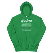Load image into Gallery viewer, HH - DEFINITION OF A TEACHER - Unisex Hoodie