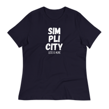 Load image into Gallery viewer, SIM-PLI-CITY - Women's Relaxed T-Shirt