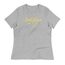 Load image into Gallery viewer, AMBITION (yellow) - Women's Relaxed T-Shirt