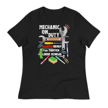 Load image into Gallery viewer, Mechanic on Duty - Women's Relaxed T-Shirt