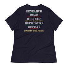 Load image into Gallery viewer, EMPOWERMENT ELEVATES EXCELLENCE - Women's Relaxed T-Shirt