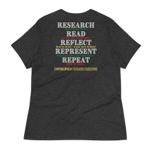 Load image into Gallery viewer, EMPOWERMENT ELEVATES EXCELLENCE - Women's Relaxed T-Shirt