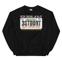Load image into Gallery viewer, BSTDDRT License Plate - Unisex Sweatshirt