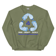 Load image into Gallery viewer, Drink - Hydrate - Recycle - Unisex Sweatshirt