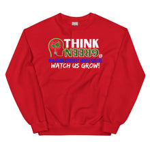 Load image into Gallery viewer, THINK GREEN & Watch US Grow!  - Unisex Sweatshirt