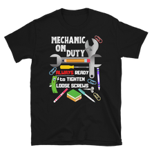 Load image into Gallery viewer, Mechanic on Duty - Short-Sleeve Unisex T-Shirt
