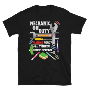 Mechanic on Duty - Short-Sleeve Unisex T-Shirt