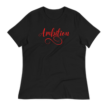 Load image into Gallery viewer, AMBITION (red)  - Women&#39;s Relaxed T-Shirt
