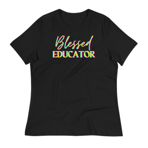 BLESSED EDUCATOR  - Women's Relaxed T-Shirt