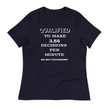 Load image into Gallery viewer, QUALIFIED - Women&#39;s Relaxed T-Shirt
