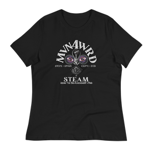 MVN4WRD Official Logo (Black and White) - Women's Relaxed T-Shirt