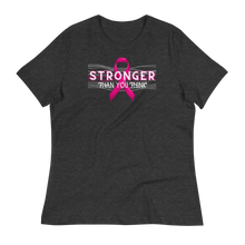 Load image into Gallery viewer, STRONGER THAN YOU THINK - Women&#39;s Relaxed T-Shirt
