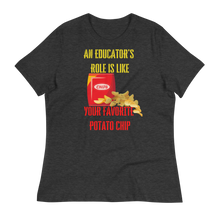 Load image into Gallery viewer, POTATO CHIP EDUCATOR  - Women&#39;s Relaxed T-Shirt
