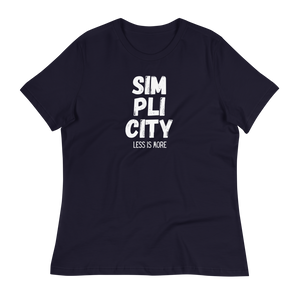 SIM-PLI-CITY - Women's Relaxed T-Shirt