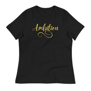 AMBITION (yellow) - Women's Relaxed T-Shirt