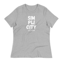 Load image into Gallery viewer, SIM-PLI-CITY - Women&#39;s Relaxed T-Shirt
