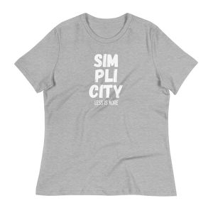 SIM-PLI-CITY - Women's Relaxed T-Shirt