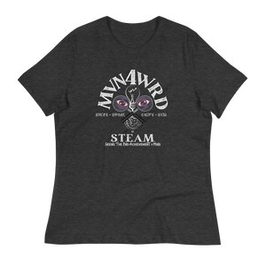 MVN4WRD Official Logo (Black and White) - Women's Relaxed T-Shirt