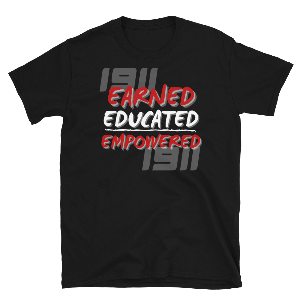 1911 (KAPPA) EARNED, EDUCATED, and EMPOWERED - Short-Sleeve Unisex T-Shirt