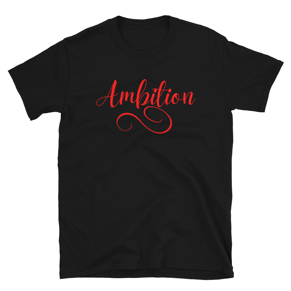 AMBITION (red) - Short-Sleeve Unisex T-Shirt