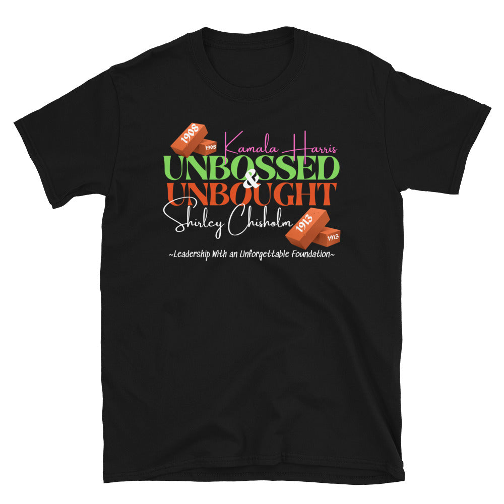 UNBOSSED & UNBOUGHT -Short-Sleeve Unisex T-Shirt