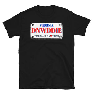 DINWIDDIE LICENSE PLATE - Short-Sleeve Unisex T-Shirt