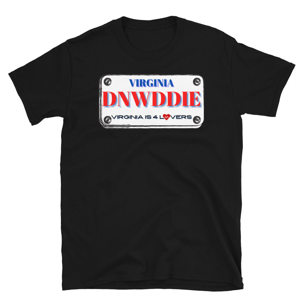 DINWIDDIE LICENSE PLATE - Short-Sleeve Unisex T-Shirt