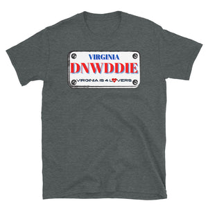 DINWIDDIE LICENSE PLATE - Short-Sleeve Unisex T-Shirt