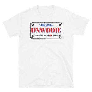 DINWIDDIE LICENSE PLATE - Short-Sleeve Unisex T-Shirt