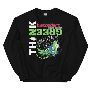 Think Green at BSMS (Paint Splatter) - Unisex Sweatshirt