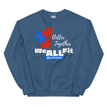 Load image into Gallery viewer, We ALL Fit - BLACK (Puzzle Pieces) - Unisex Sweatshirt
