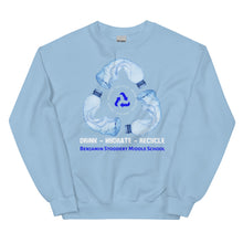 Load image into Gallery viewer, Drink - Hydrate - Recycle - Unisex Sweatshirt
