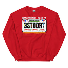 Load image into Gallery viewer, BSTDDRT License Plate - Unisex Sweatshirt
