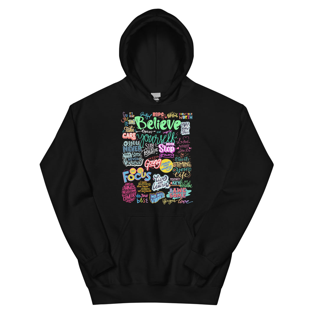 BELIEVE in Positive Vibes - Unisex Hoodie