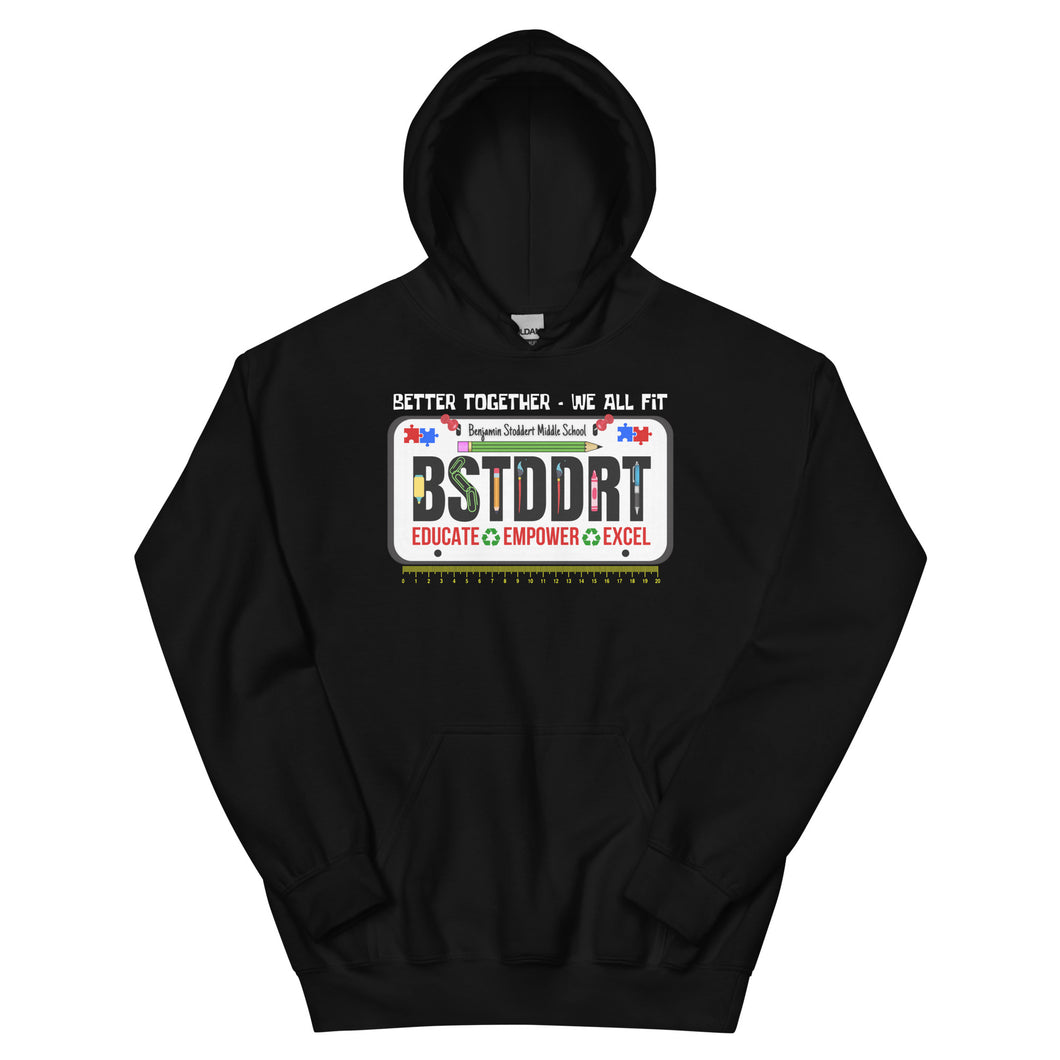 BSTDDRT License Plate - Unisex Hoodie