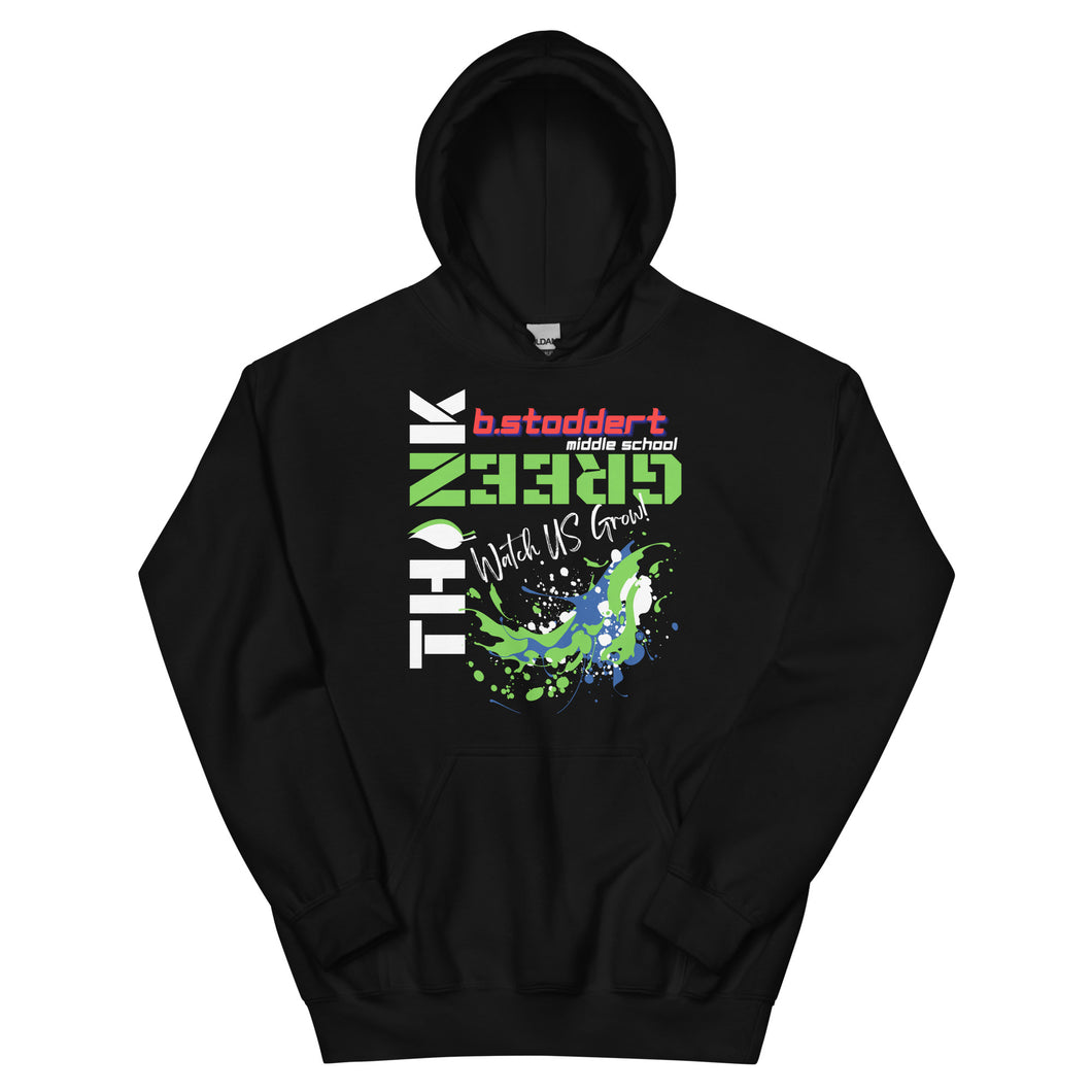 Think Green at BSMS (Paint Splatter) - Unisex Hoodie