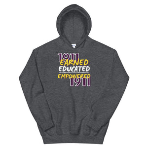 1911 OMEGA PSI PHI - EARNED...EDUCATED...EMPOWERED - Unisex Hoodie