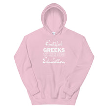 Load image into Gallery viewer, HH - GRATEFUL GREEKS IN EDUCATION - Unisex Hoodie
