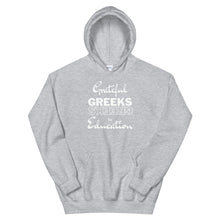 Load image into Gallery viewer, HH - GRATEFUL GREEKS IN EDUCATION - Unisex Hoodie
