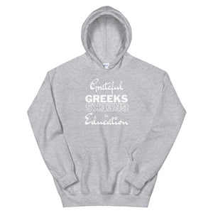 HH - GRATEFUL GREEKS IN EDUCATION - Unisex Hoodie